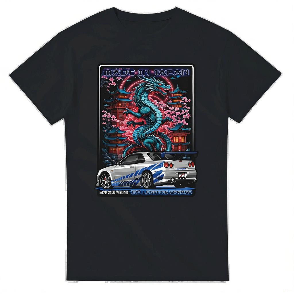 Legends Garage - Skyline Heavyweight Unisex Crewneck T-shirt | Gildan® 5000