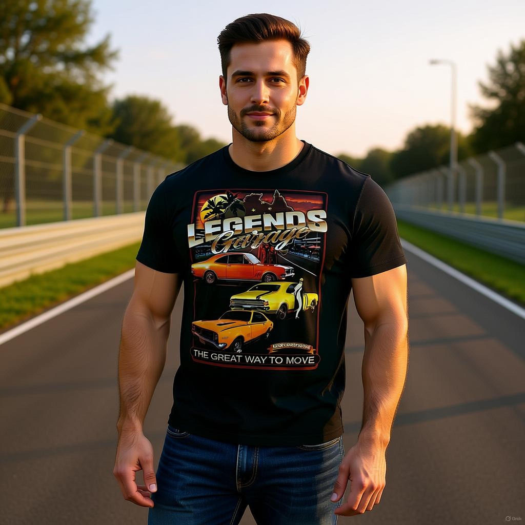 Legends Garage - HK HT HG Monaro Heavyweight Unisex Crewneck T-shirt | Gildan® 5000